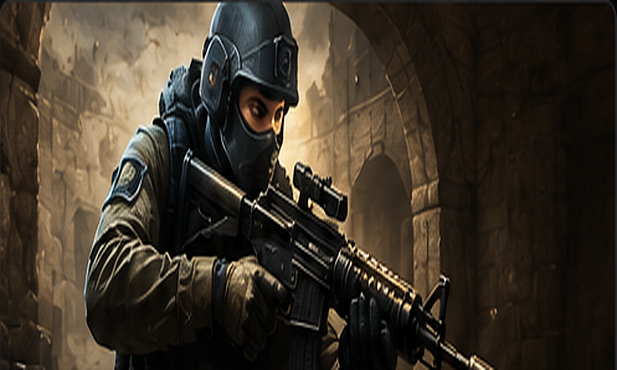 Counter-Strike 1.6 inspired gaming artwork